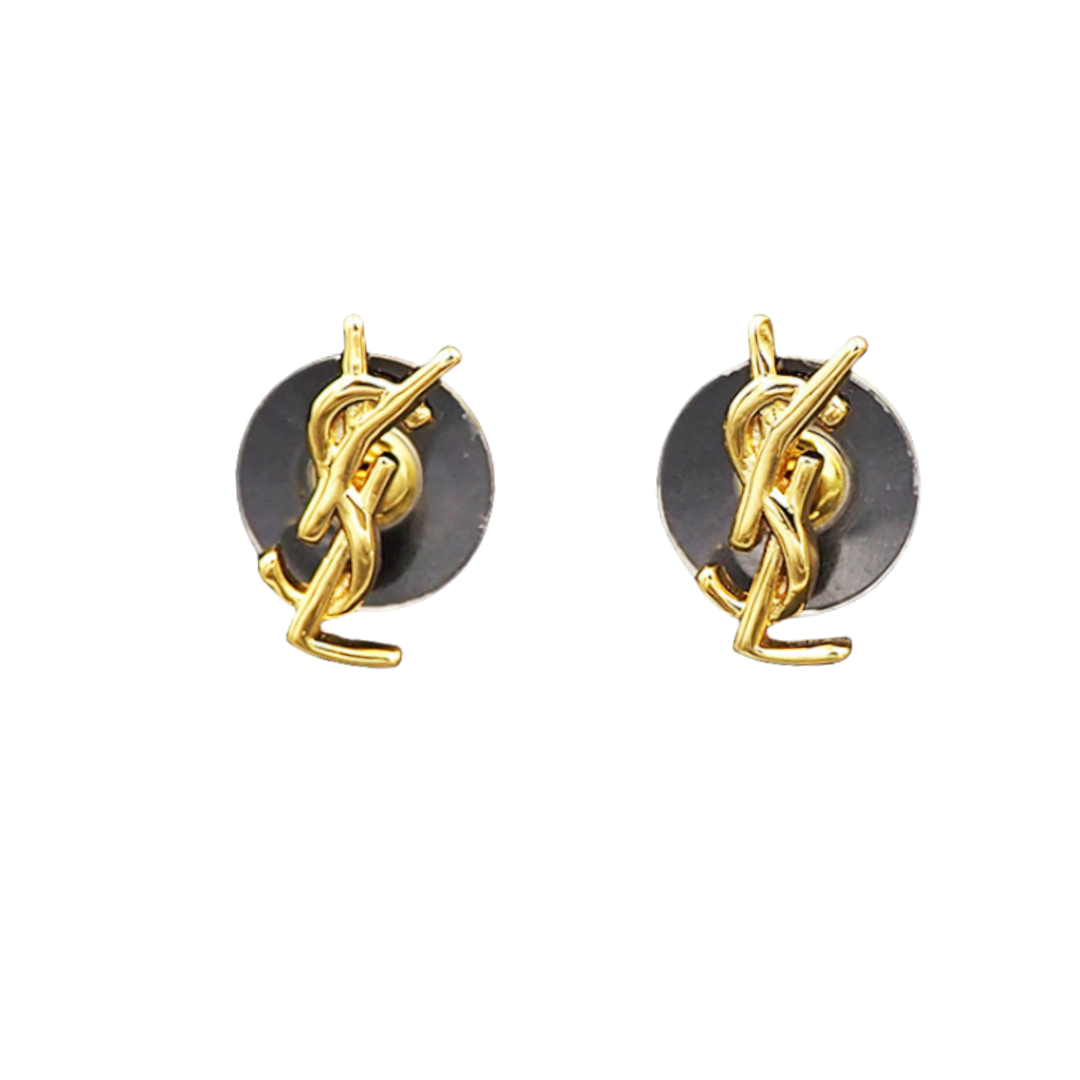 YYE092 CASSANDRE stud earring in gold plated - ccjewelryacc