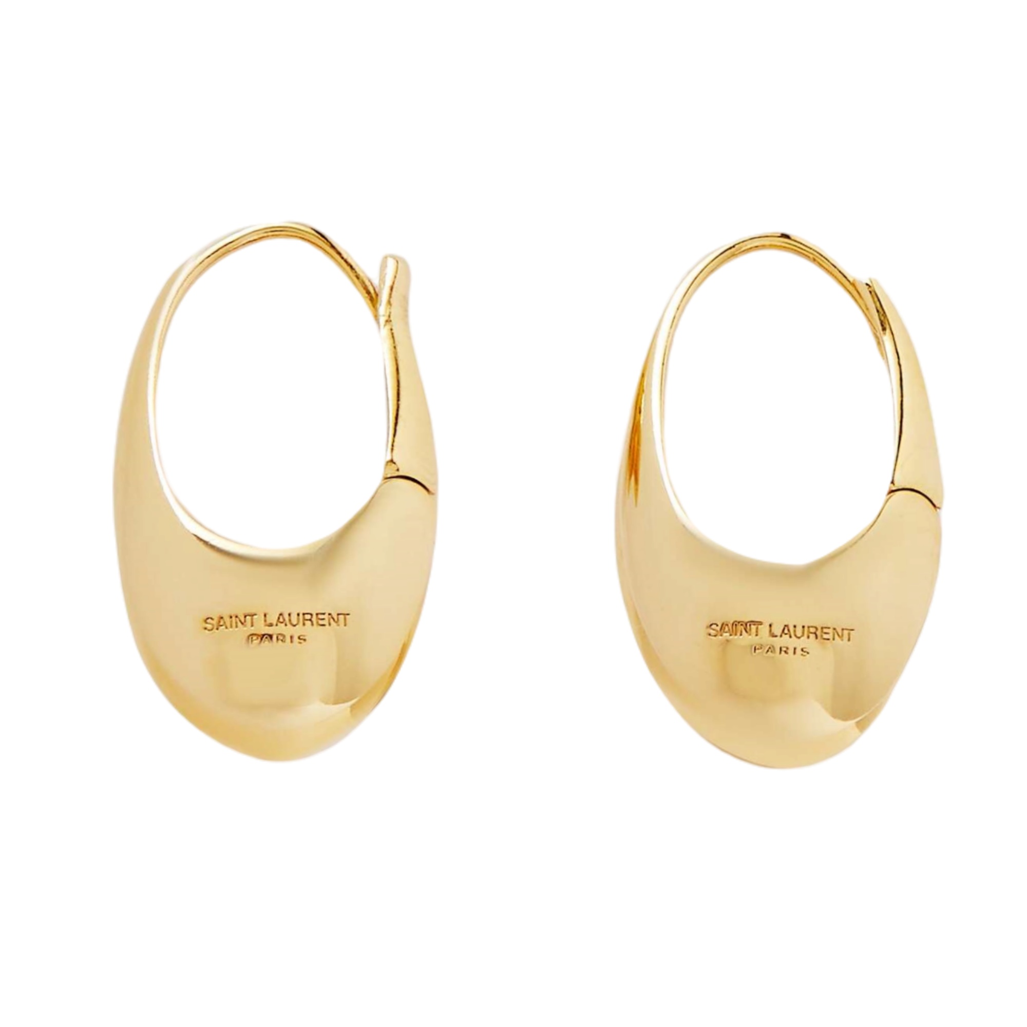 YYE044 YVES Arty gold-tone hoop earrings - ccjewelryacc