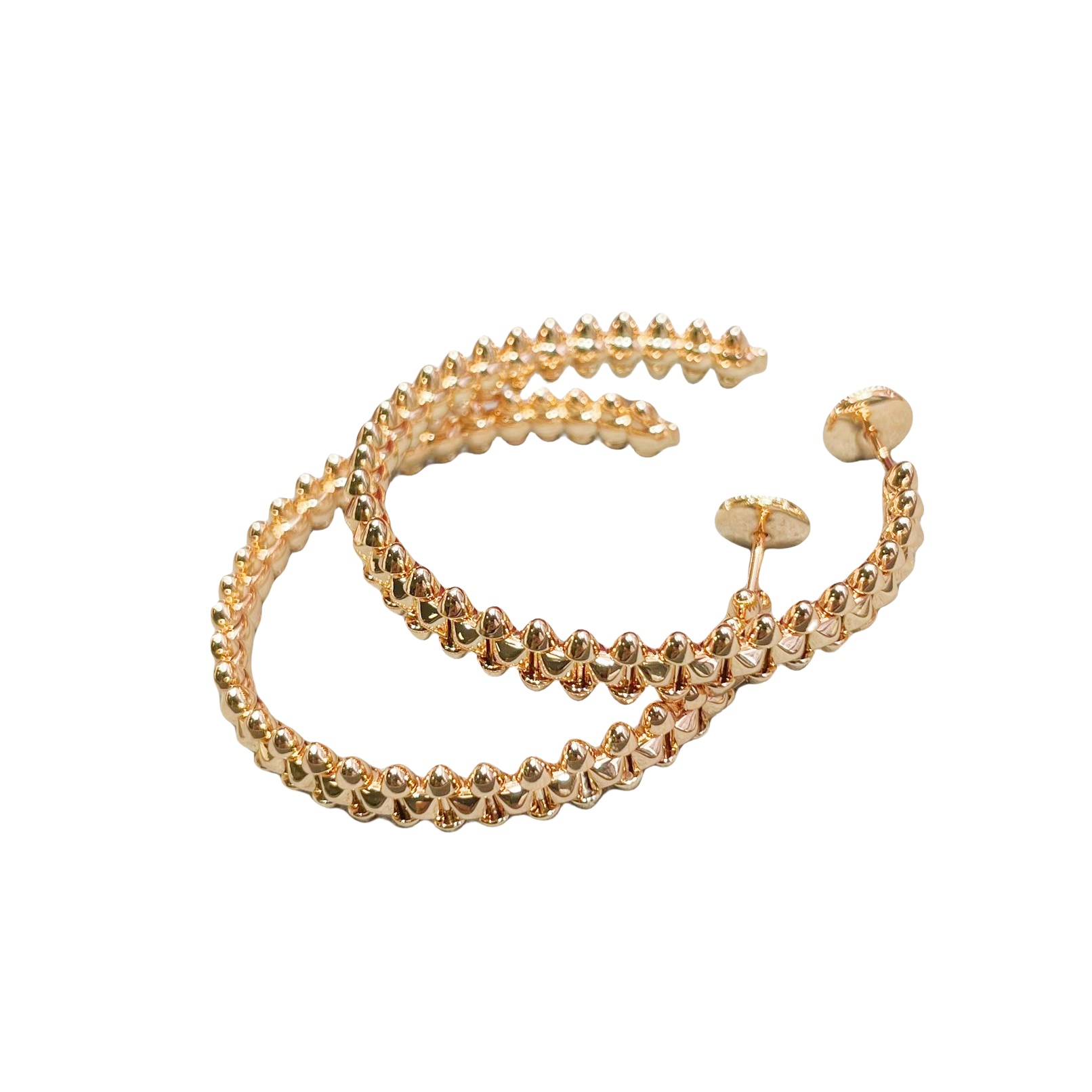 CTEV029 18K Clash de Cartier hoop earrings, large model - ccjewelryacc