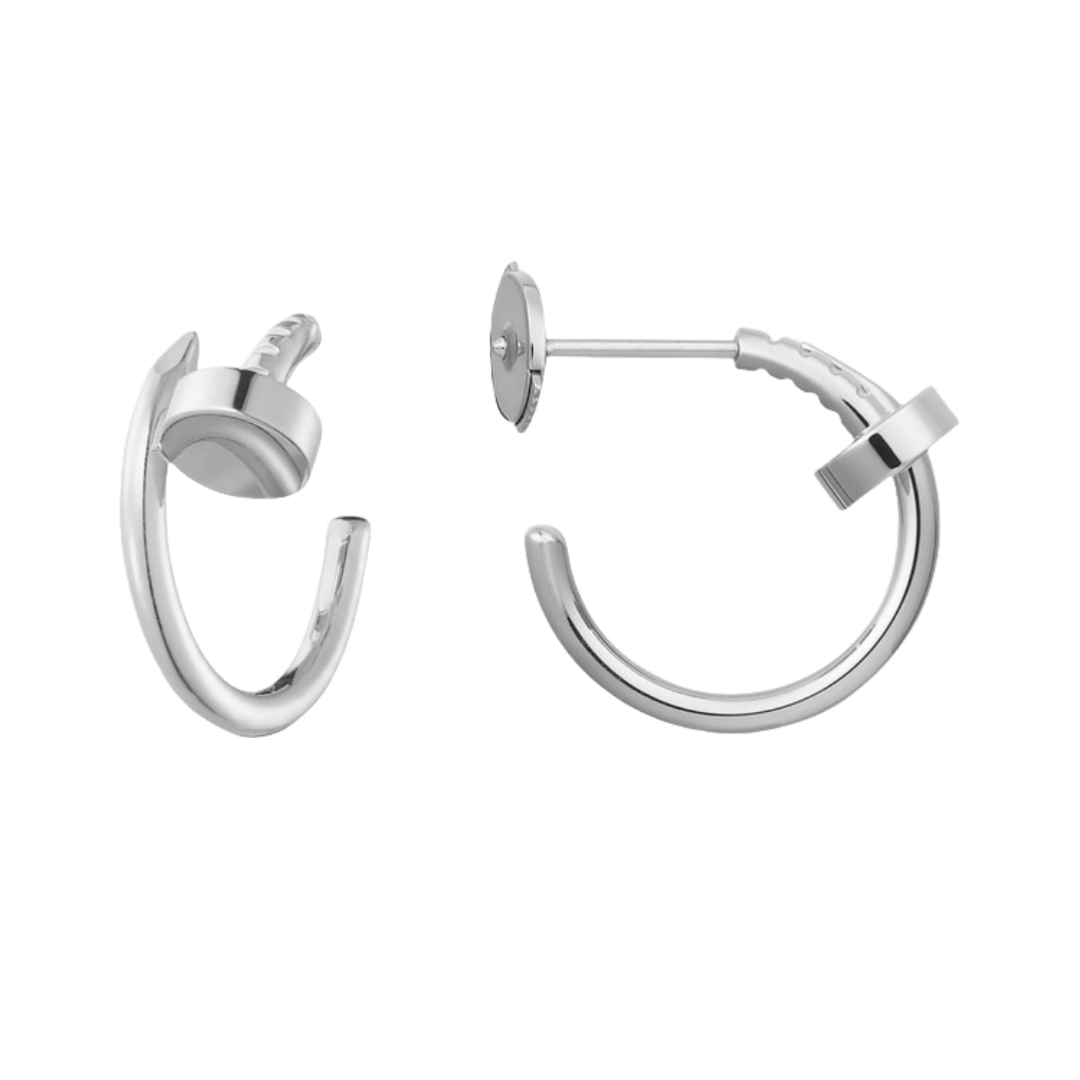 CTEV044 18K Cartier Juste un Clou hoop earrings, small model - ccjewelryacc