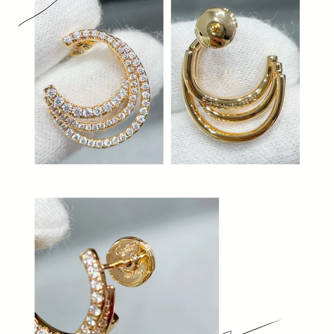 CTEV043 18K ETINCELLE DE CARTIER EARRINGS - ccjewelryacc