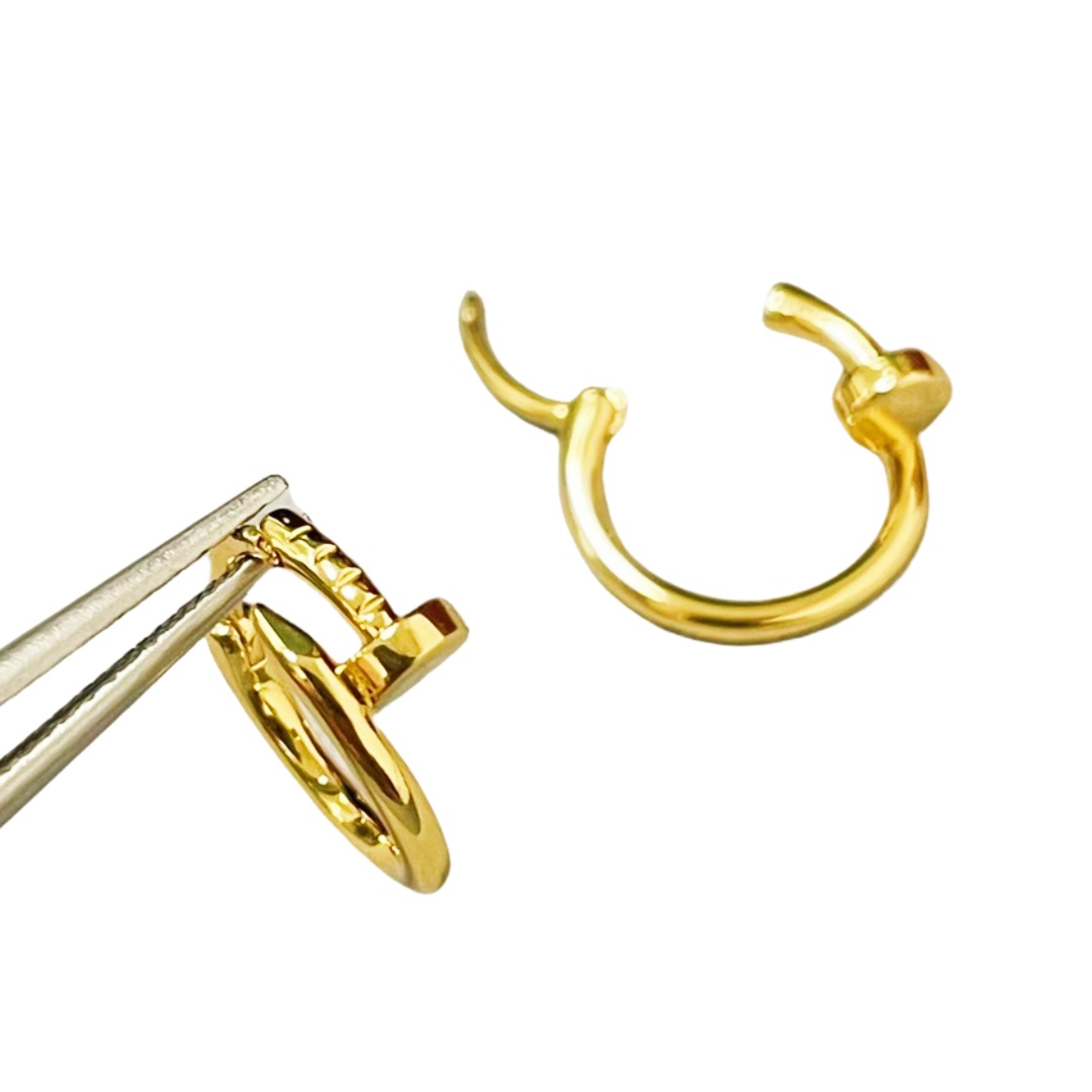 CTEV035 18K Cartier Juste un Clou single hoop earring, mini model - ccjewelryacc