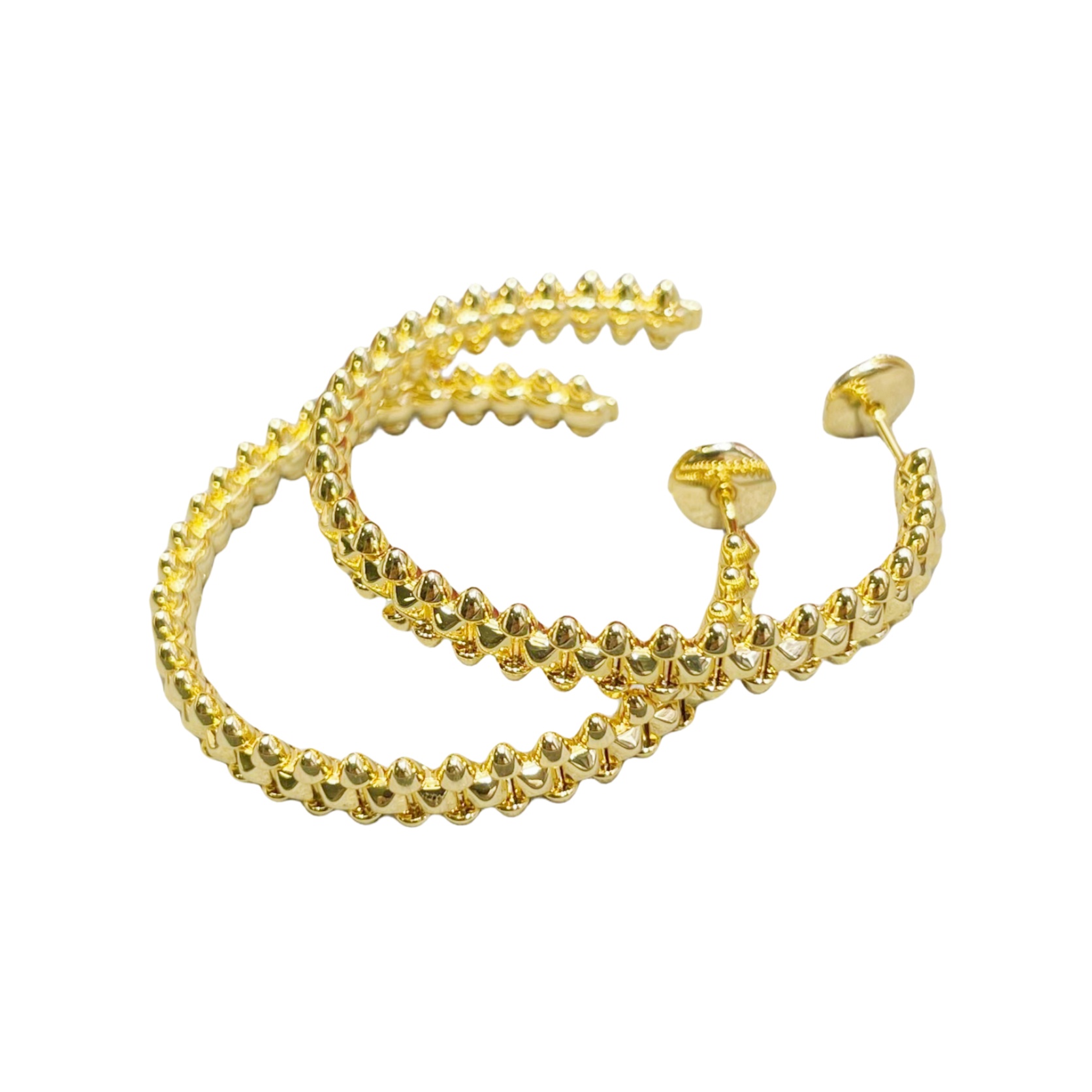 CTEV029 18K Clash de Cartier hoop earrings, large model - ccjewelryacc