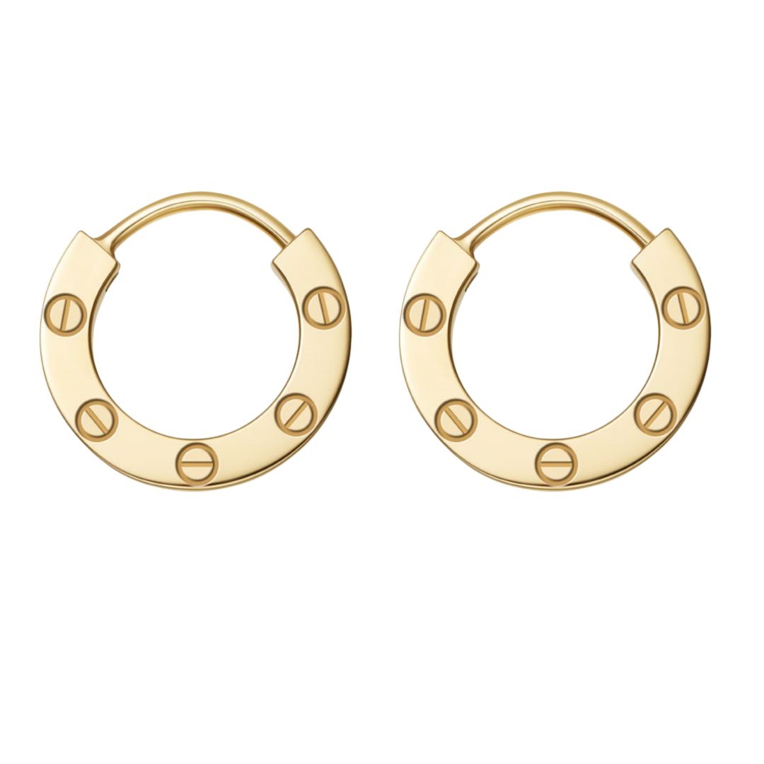 CTEV028 18K Cartier LOVE Hoop EARRING - ccjewelryacc