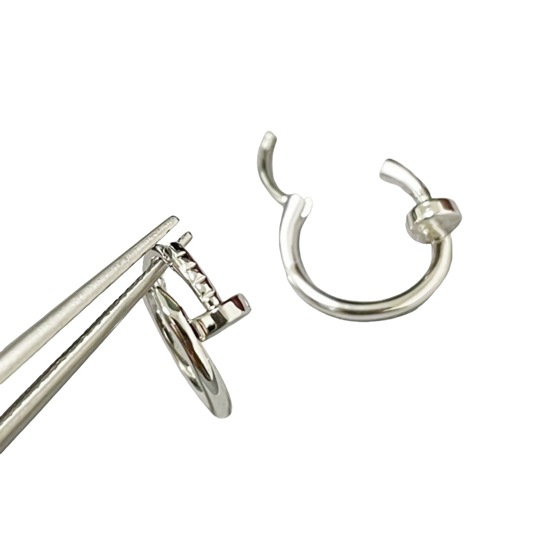 CTEV035 18K Cartier Juste un Clou single hoop earring, mini model - ccjewelryacc