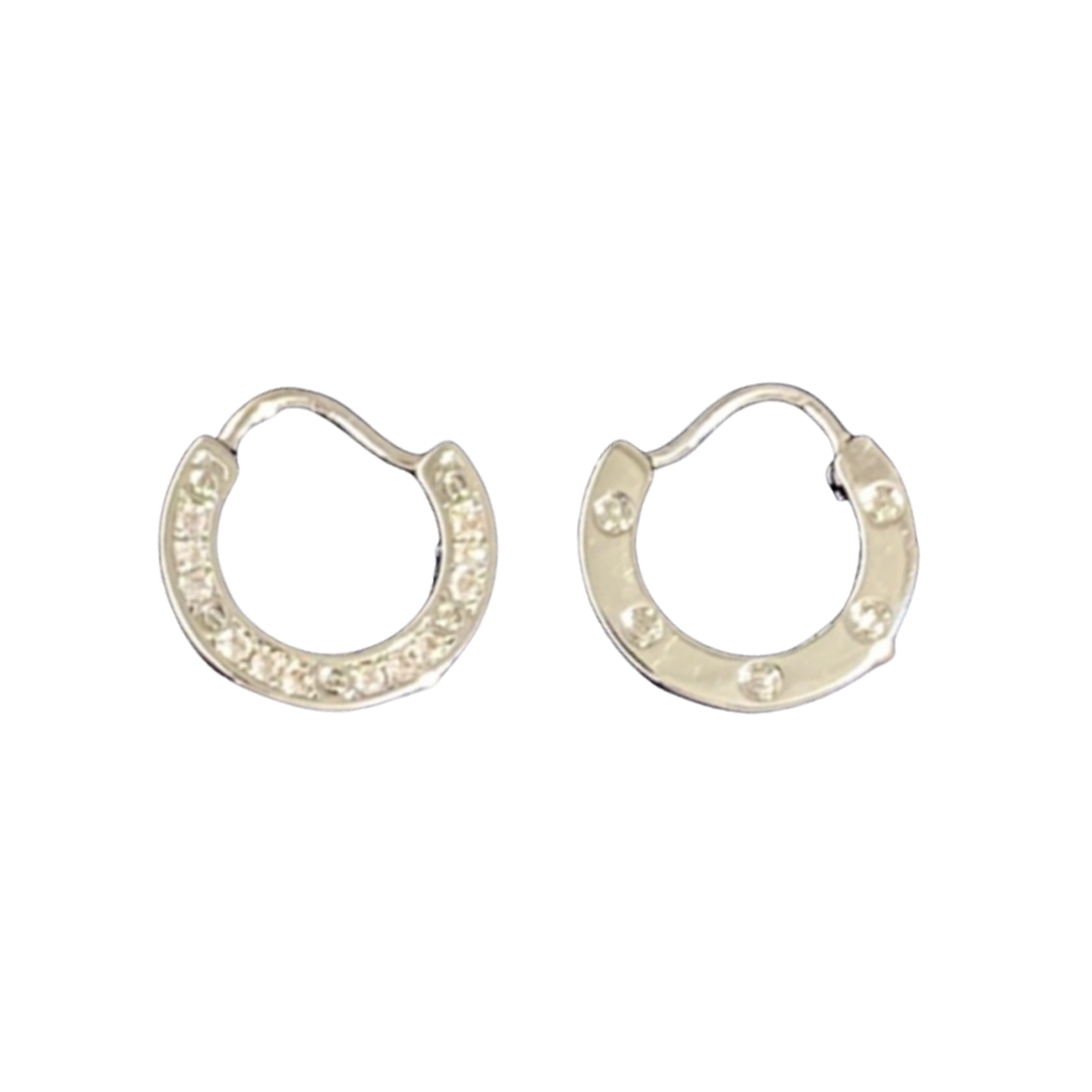 CTE029 Full diamond love hoop earrings paved - ccjewelryacc