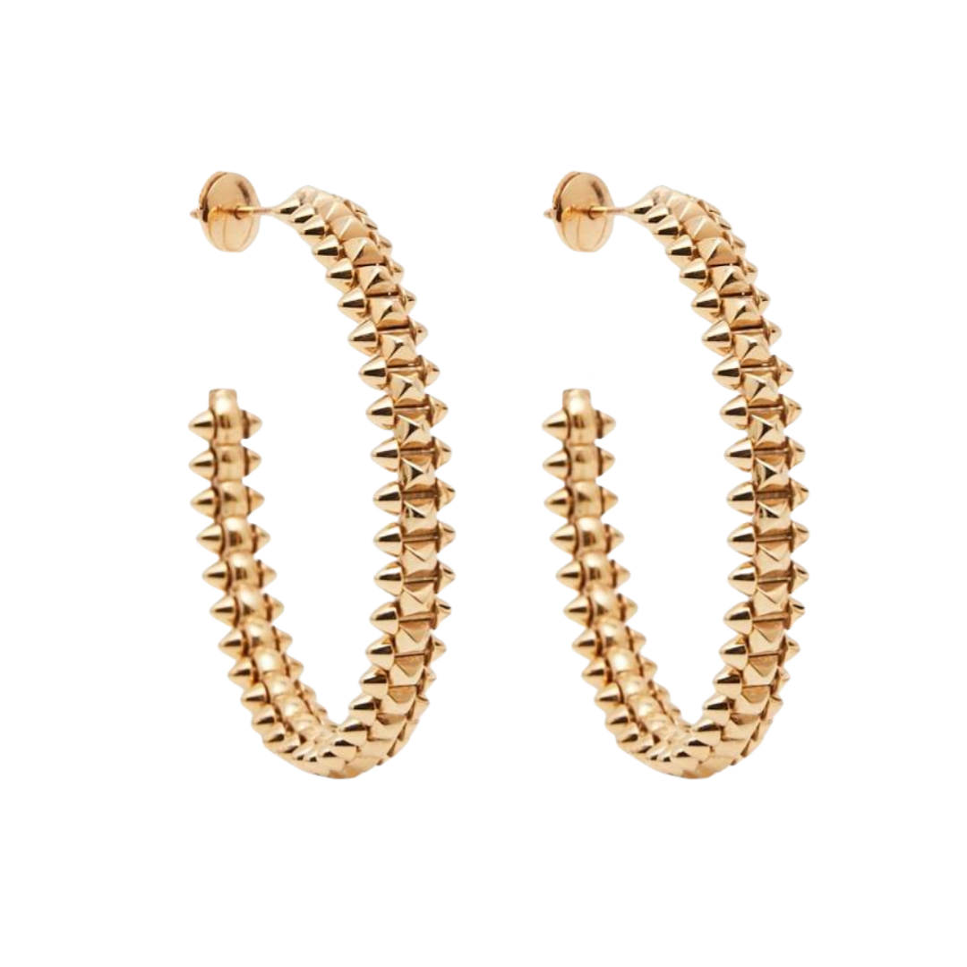 CTEV029 18K Cartier Clash De Cartier Hoop Earrings - ccfashionjewelry