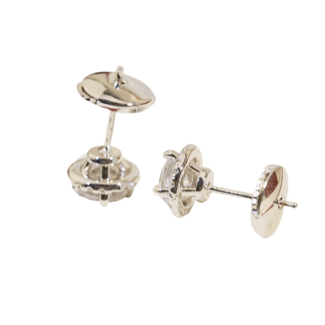 CTEV038 18K Cartier WHITE GOLD DIAMOND DESTINEE EARRINGS - ccjewelryacc