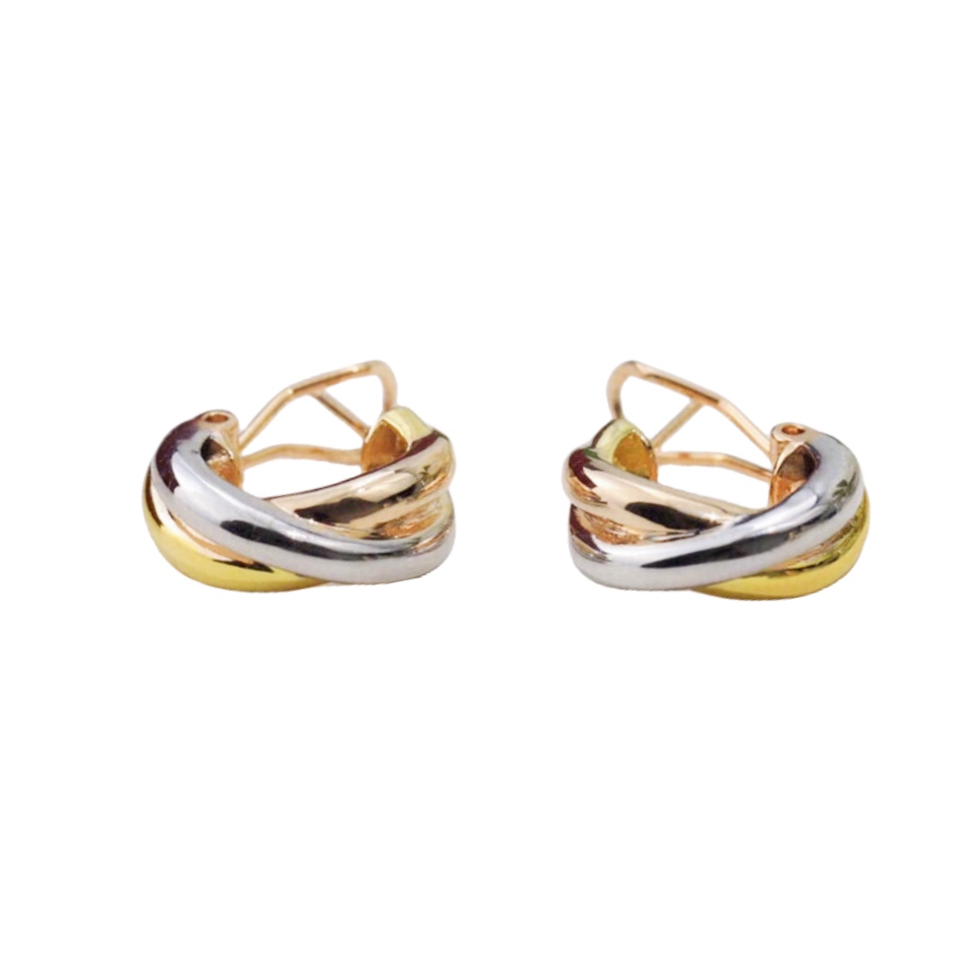 CTE003 Cartier Trinity earrings, classic model - ccjewelryacc