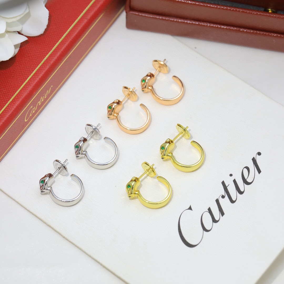 CTE009  PANTHÈRE DE CARTIER EARRINGS - ccjewelryacc