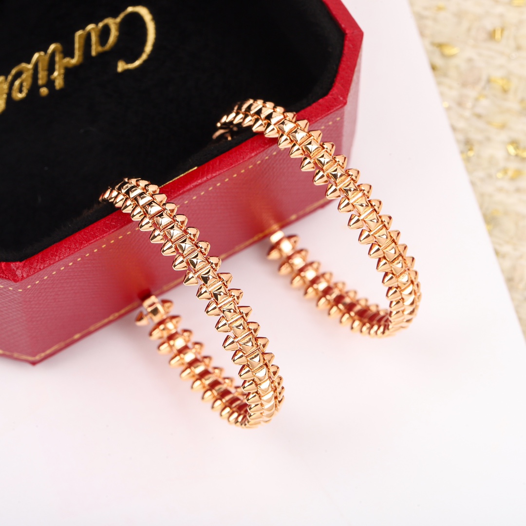 CTEV029 18K Clash de Cartier hoop earrings, large model - ccjewelryacc