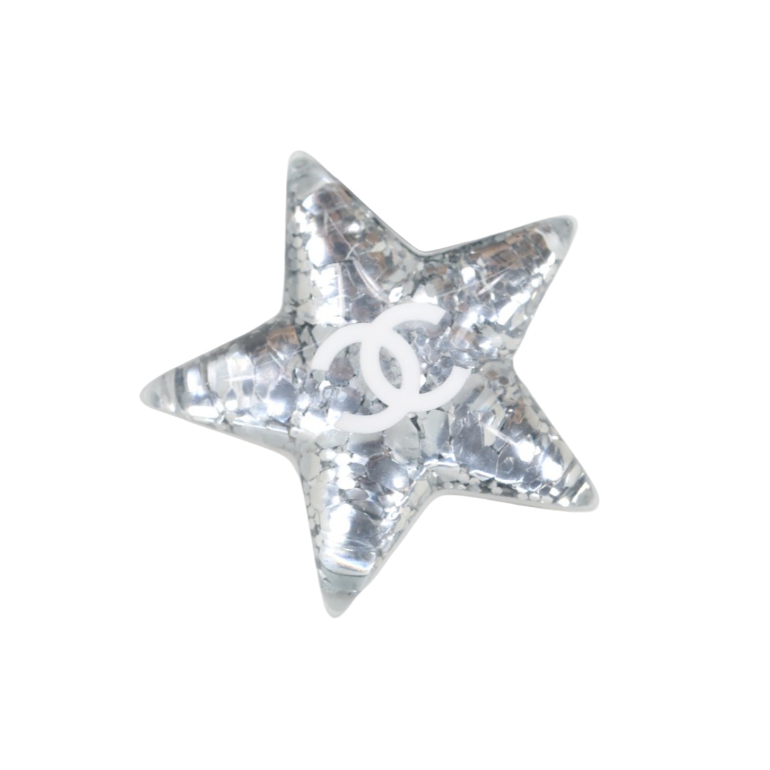 BCB552 Chanel acrylic star brooch pin - ccjewelryacc