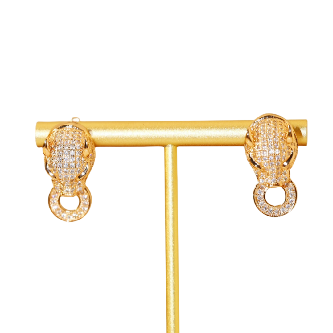 CTE008 Cartier PANTHERE DE CARTIER EARRINGS Clip - ccjewelryacc