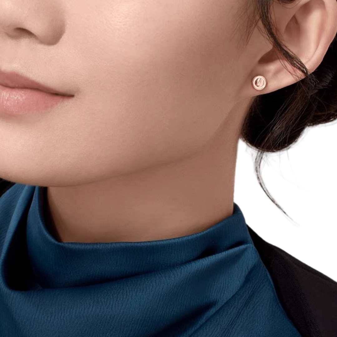 CTEV048 18K Cartier LOVE STUD EARRINGS - ccjewelryacc