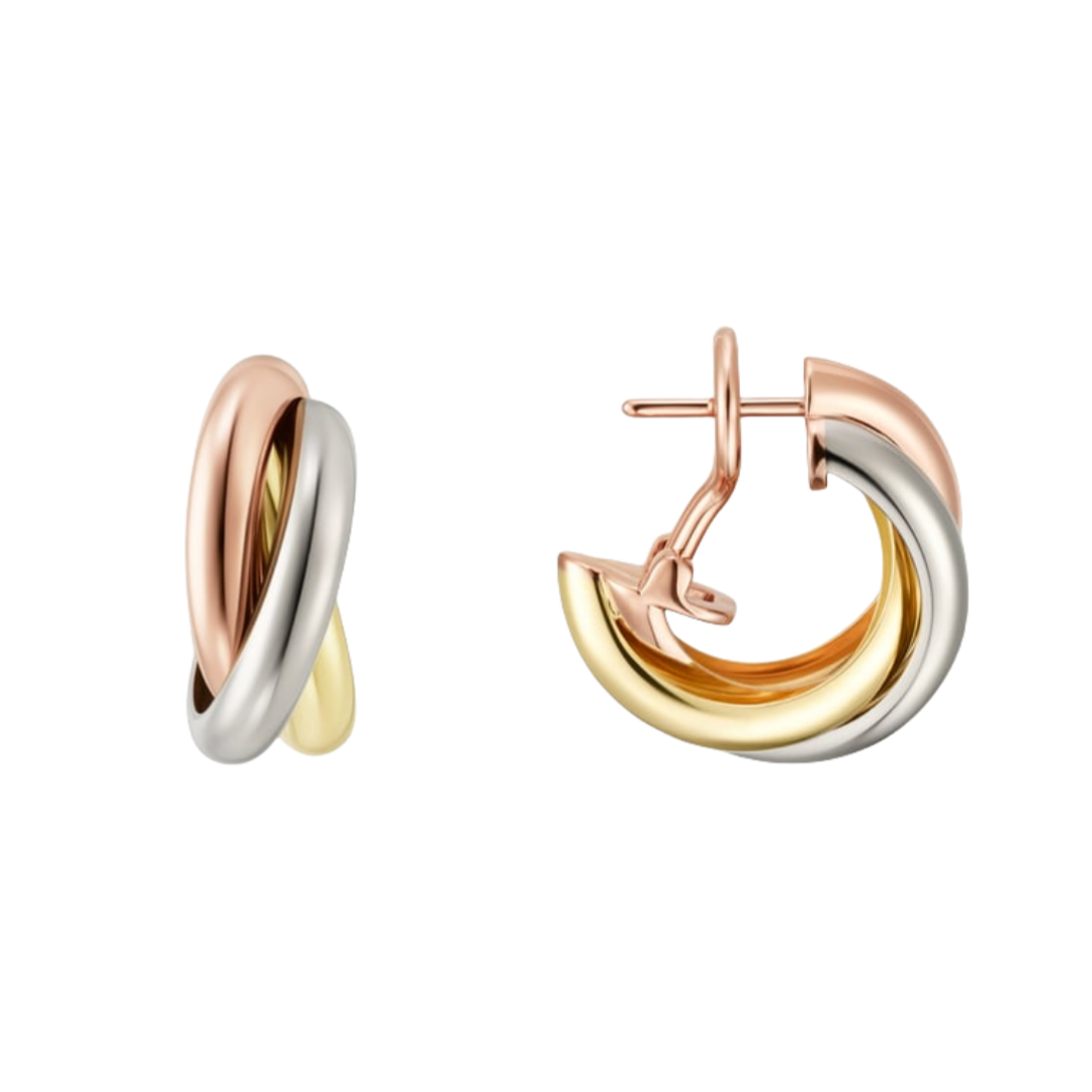 CTE003 Cartier Trinity earrings, classic model - ccjewelryacc