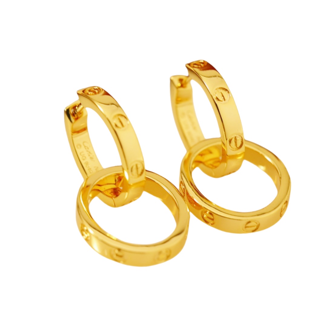 CTEV054 Cartier LOVE earrings, multiwear - ccjewelryacc