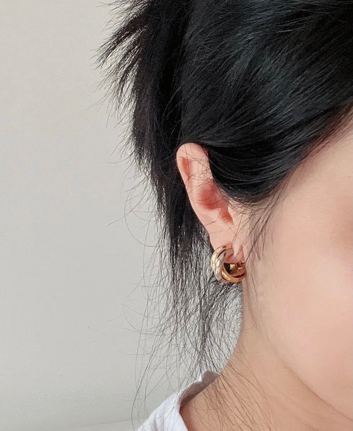 CTE003 Cartier Trinity earrings, classic model - ccjewelryacc