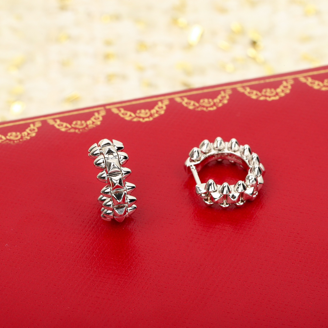 CTEV047 18K Cartier Clash De Cartier Hoop Earrings Mini - ccjewelryacc