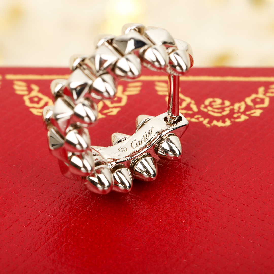 CTEV047 18K Cartier Clash De Cartier Hoop Earrings Mini - ccjewelryacc