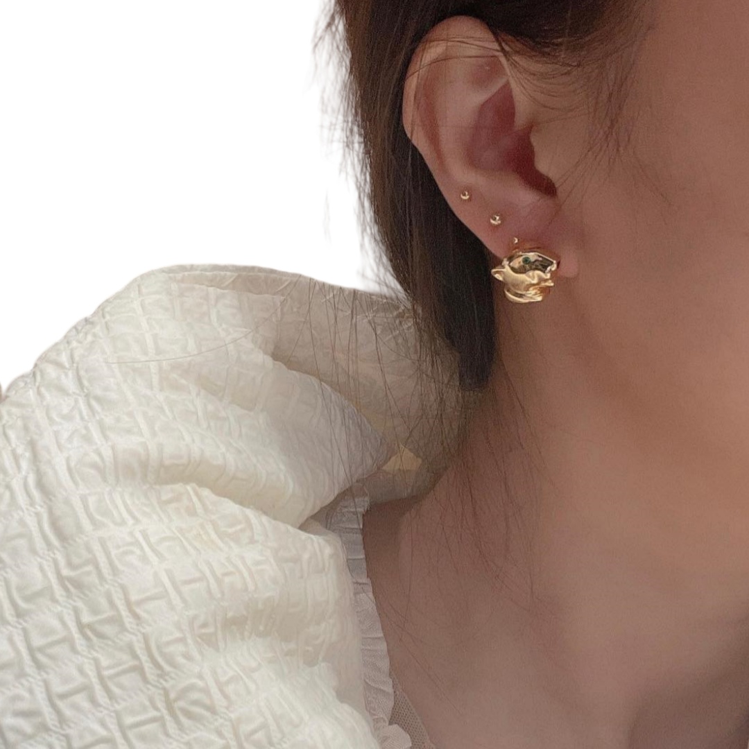 CTE002 18k Panthere de cartier stud earrings B8043900 - ccjewelryacc