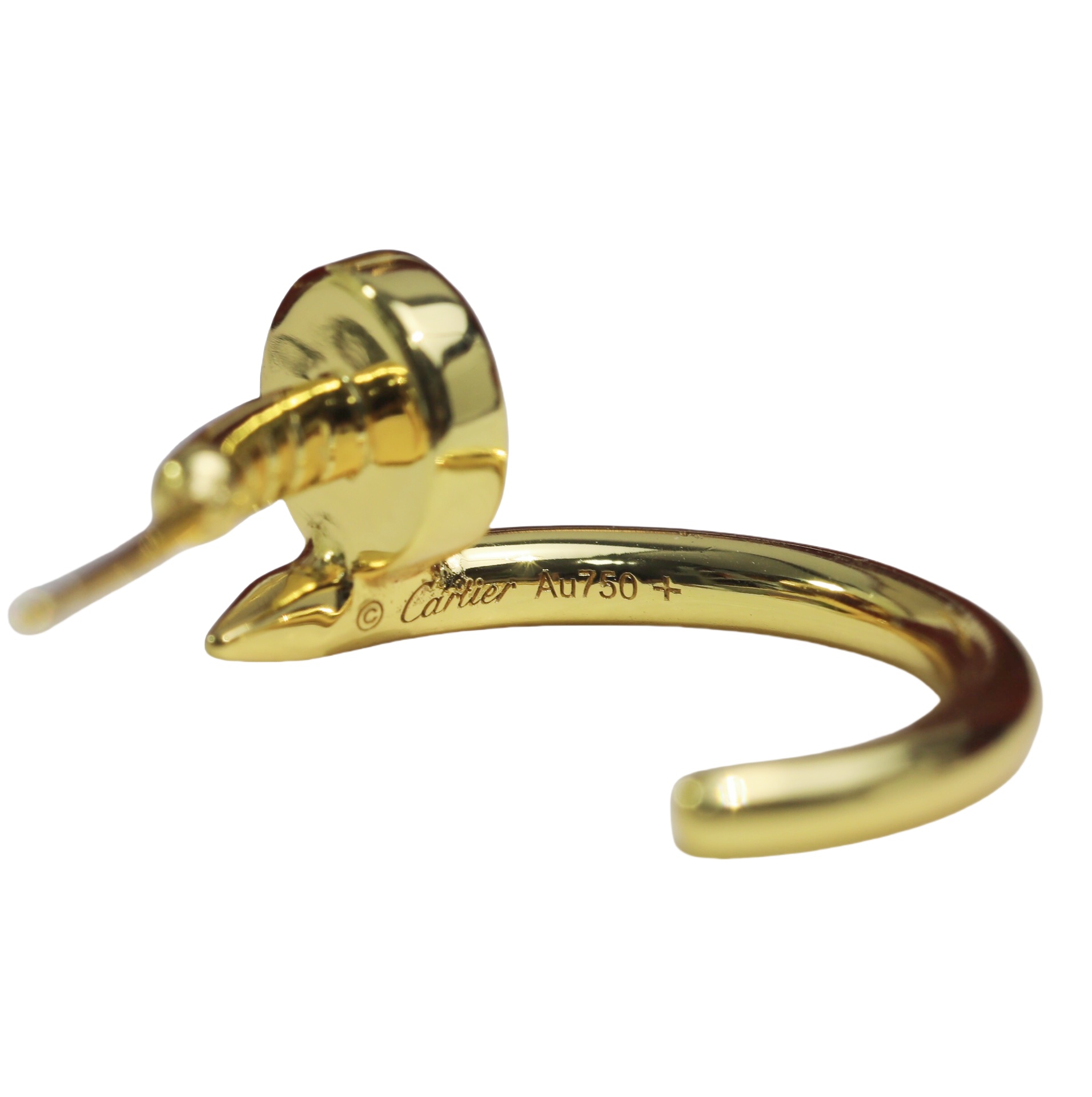 CTEV044 18K Cartier Juste un Clou hoop earrings, small model - ccjewelryacc