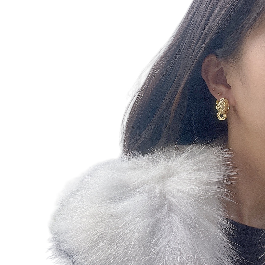 CTE008 Cartier PANTHERE DE CARTIER EARRINGS Clip - ccjewelryacc