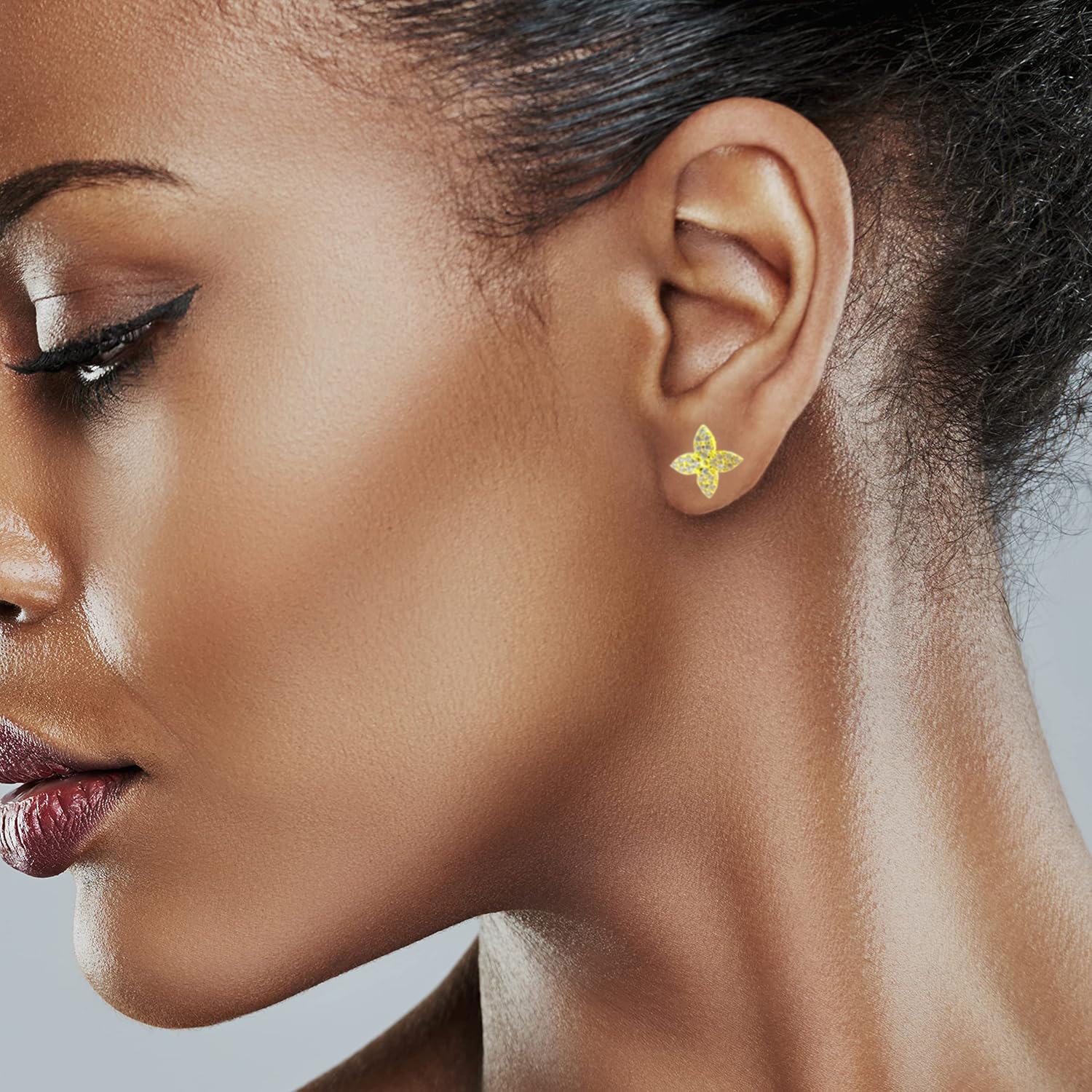 LVE138 louis vuitton blooming earrings - ccjewelryacc