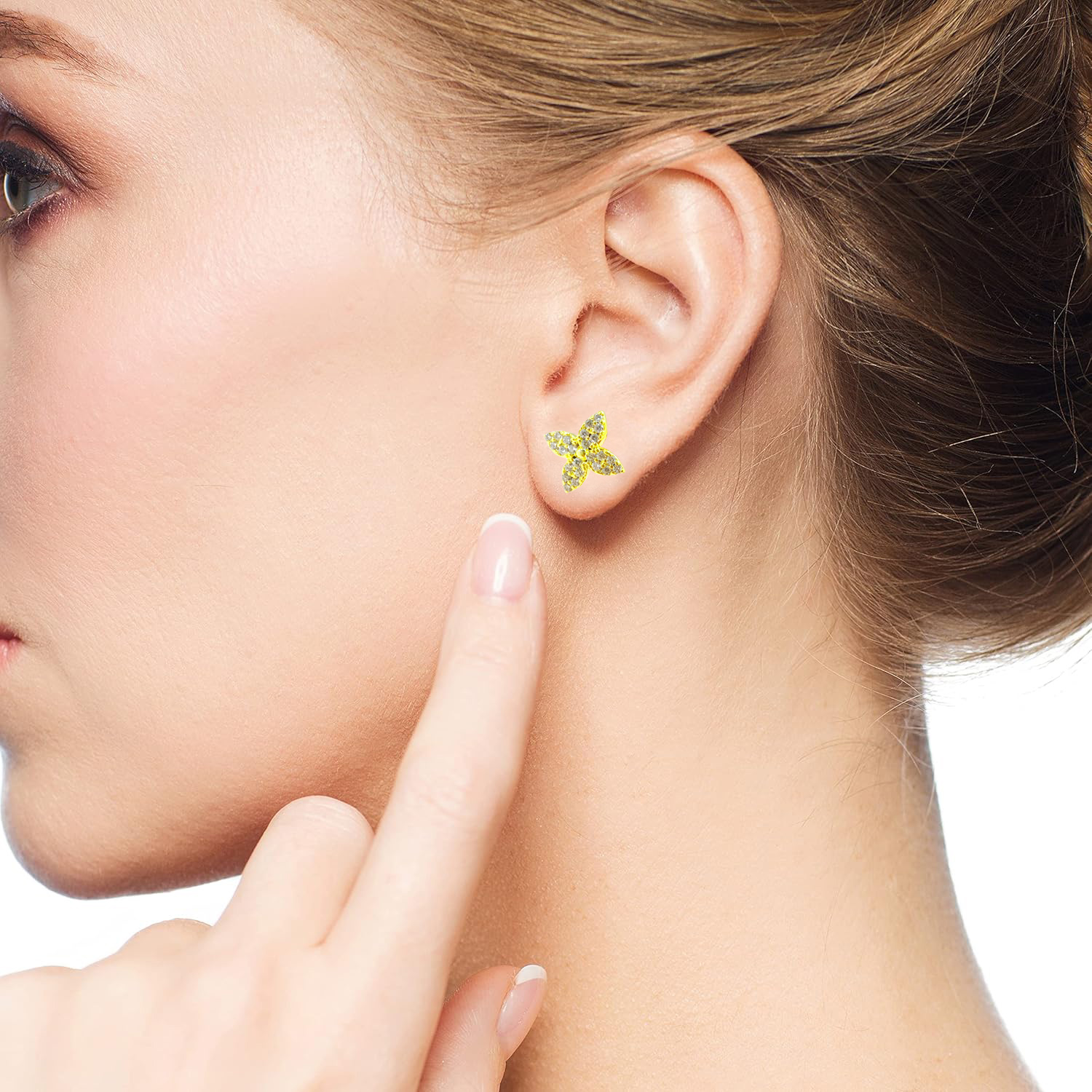 LVE138 louis vuitton blooming earrings - ccjewelryacc