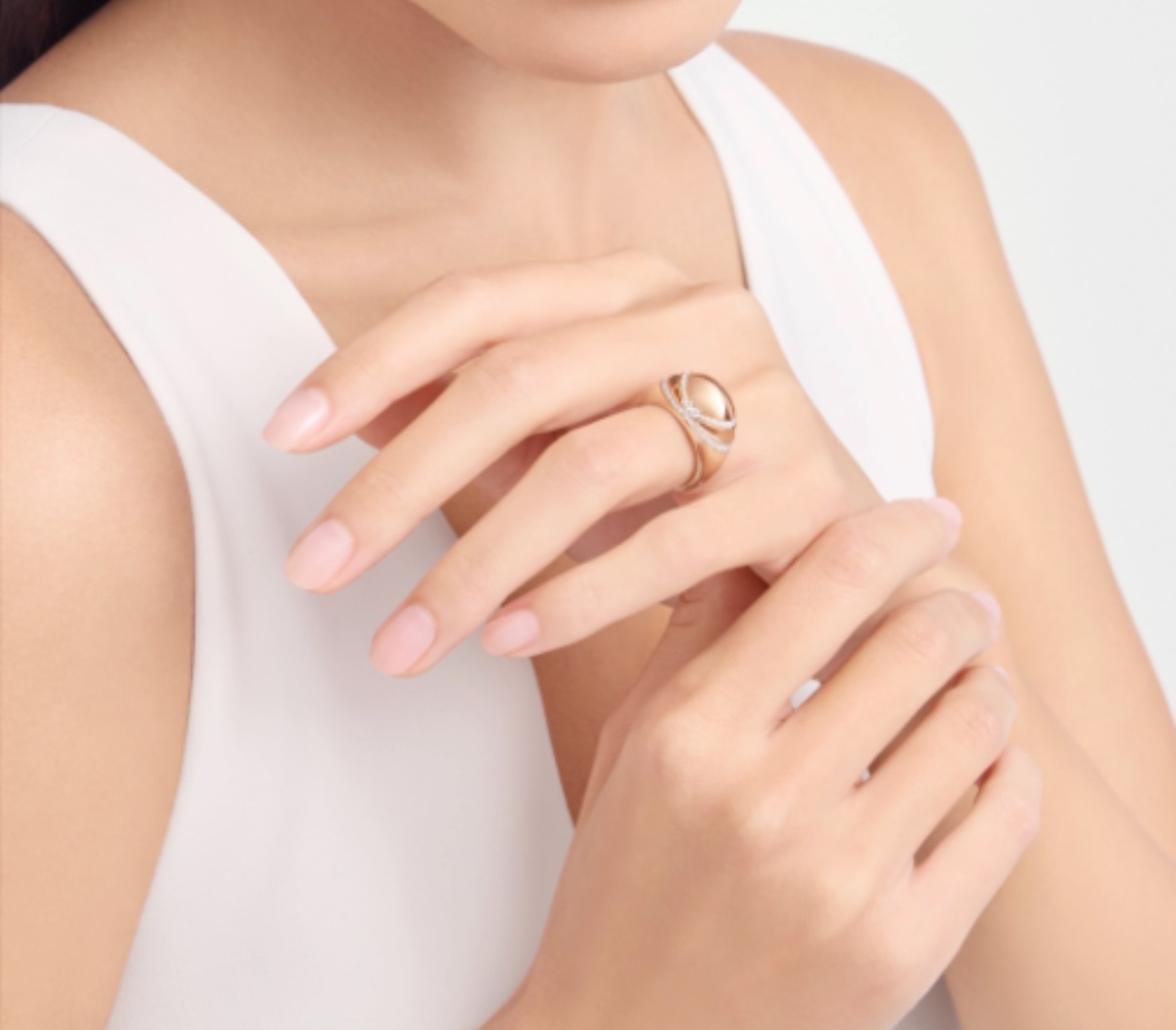 BGRV003 18k Bvlgari Cabochon Diamond Ring - ccjewelryacc