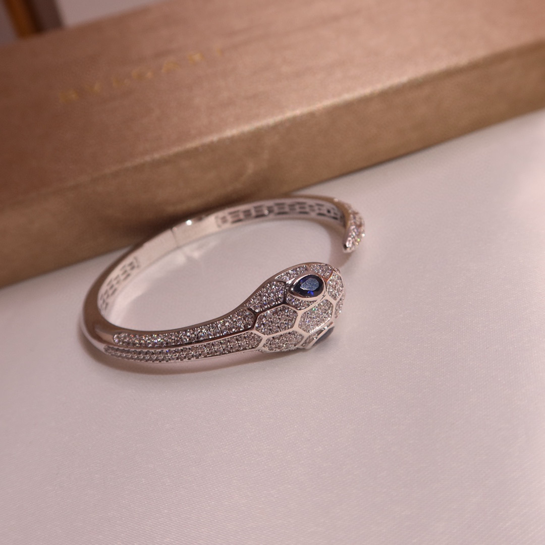 BGSV009 18K White Gold Serpenti viper bracelet - ccjewelryacc
