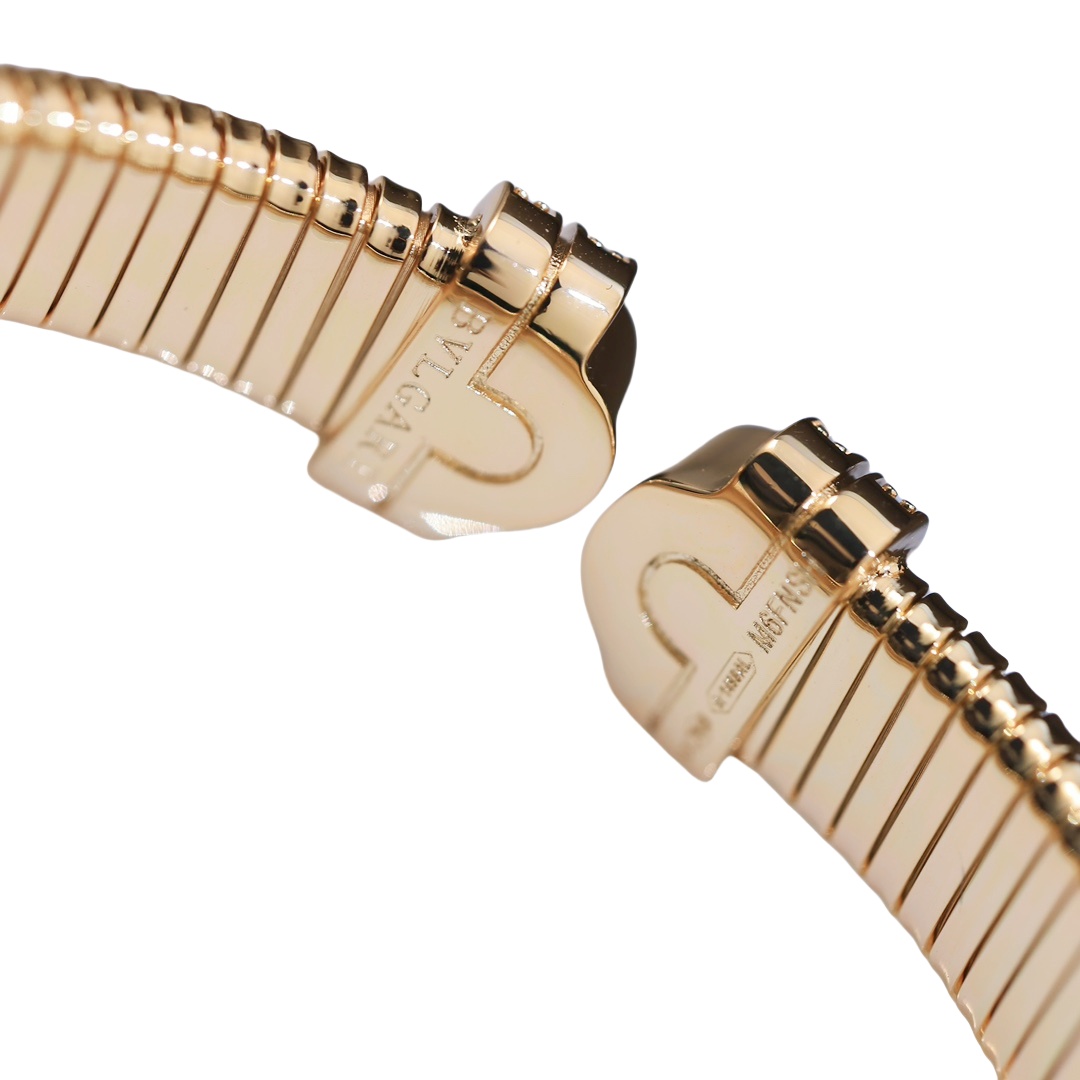 BGSV012 18K Gold flexible Tubogas bracelet - ccjewelryacc