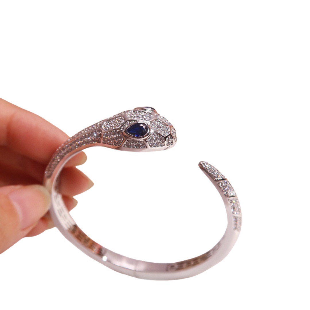 BGSV009 18K White Gold Serpenti viper bracelet - ccjewelryacc