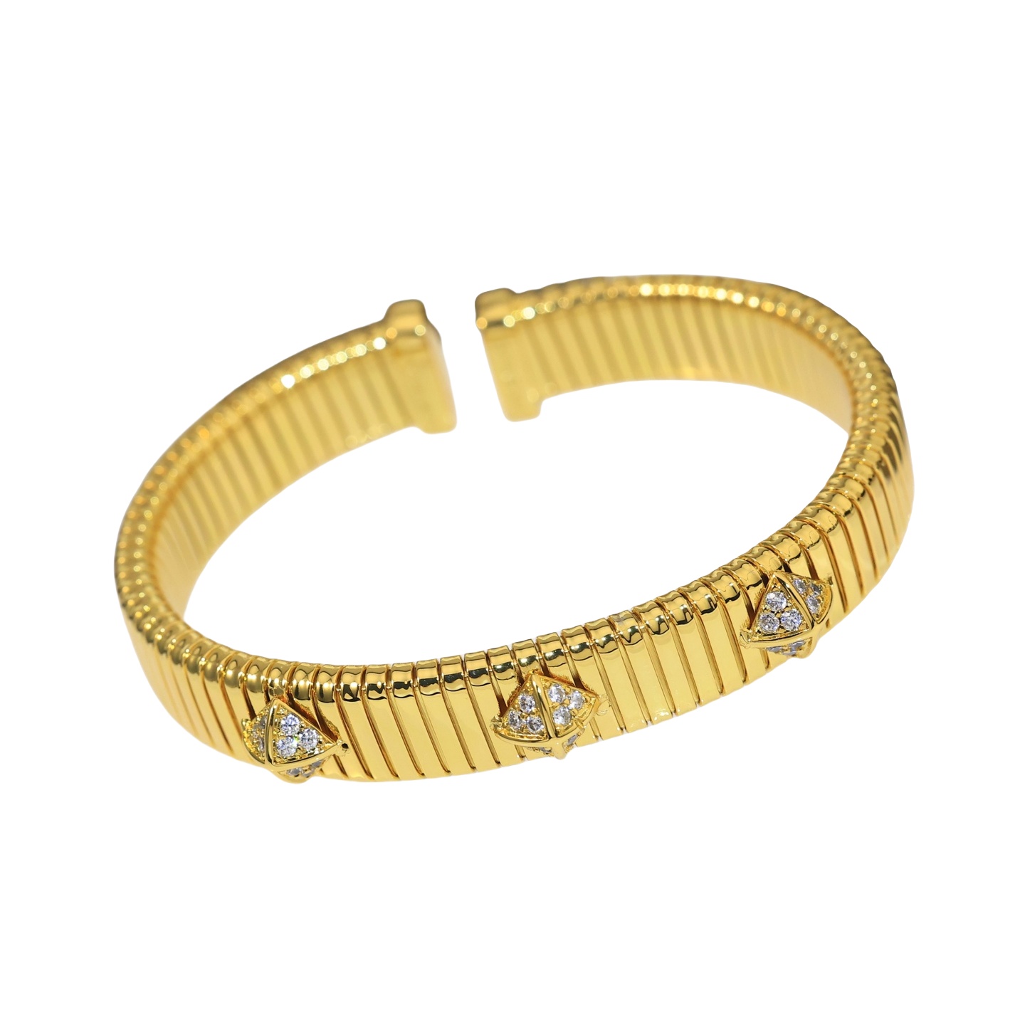 BGSV010 18K Gold flexible Tubogas bracelet - ccjewelryacc