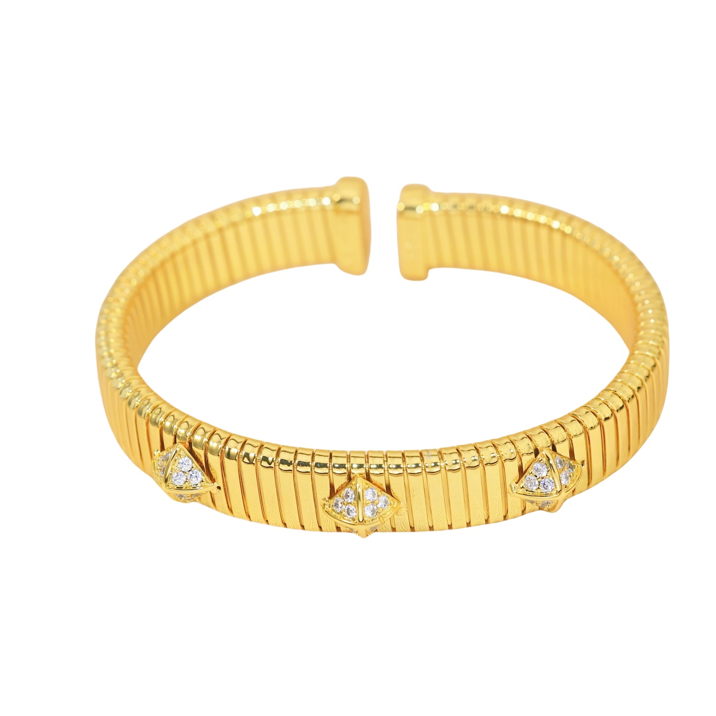 BGSV010 18K Gold flexible Tubogas bracelet - ccjewelryacc