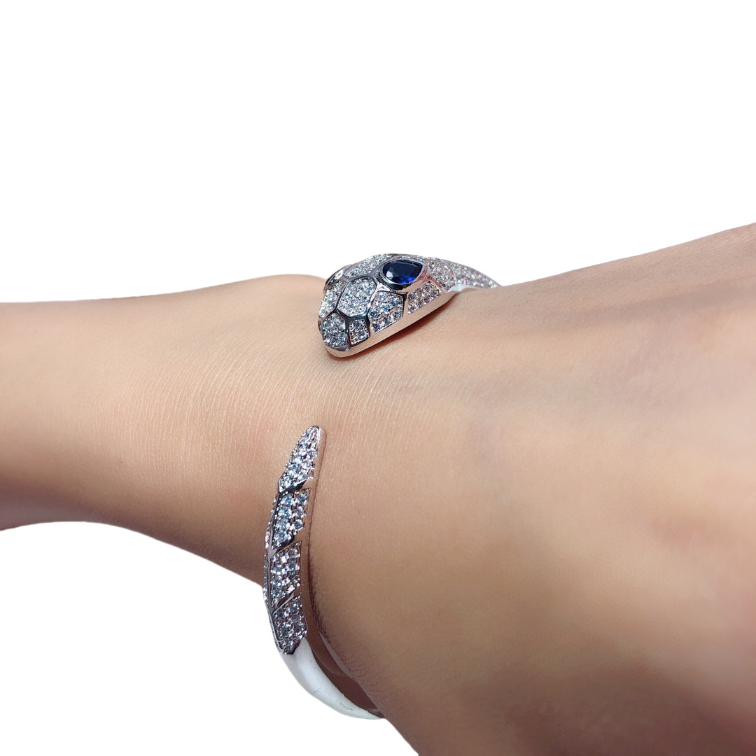 BGSV009 18K White Gold Serpenti viper bracelet - ccjewelryacc