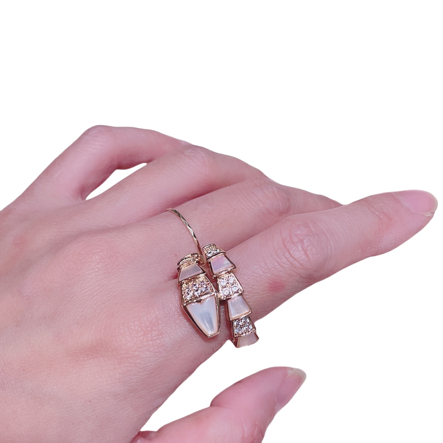 BGRV007 18k Bulgari serpenti ring diamond - ccjewelryacc