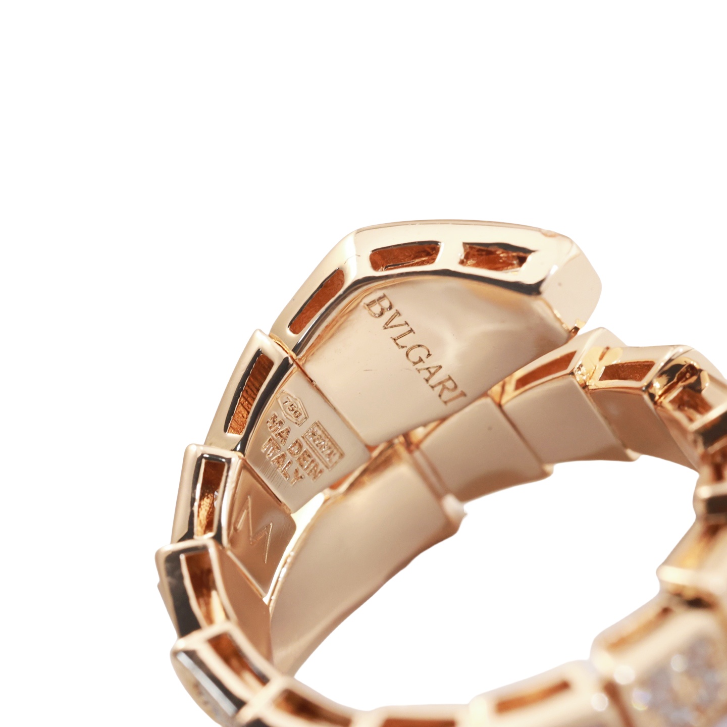BGRV007 18k Bulgari serpenti ring diamond - ccjewelryacc
