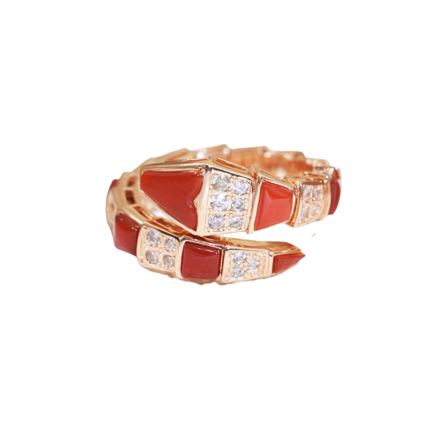 BGRV007 18k Bulgari serpenti ring diamond - ccjewelryacc