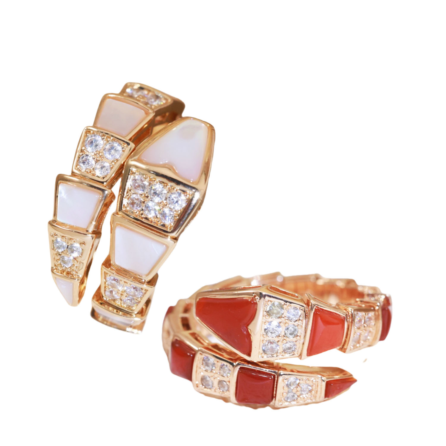 BGRV007 18k Bulgari serpenti ring diamond - ccjewelryacc