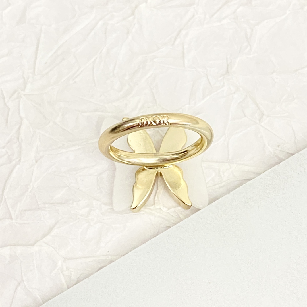 CDR018 Dior butterfly ring - ccjewelryacc