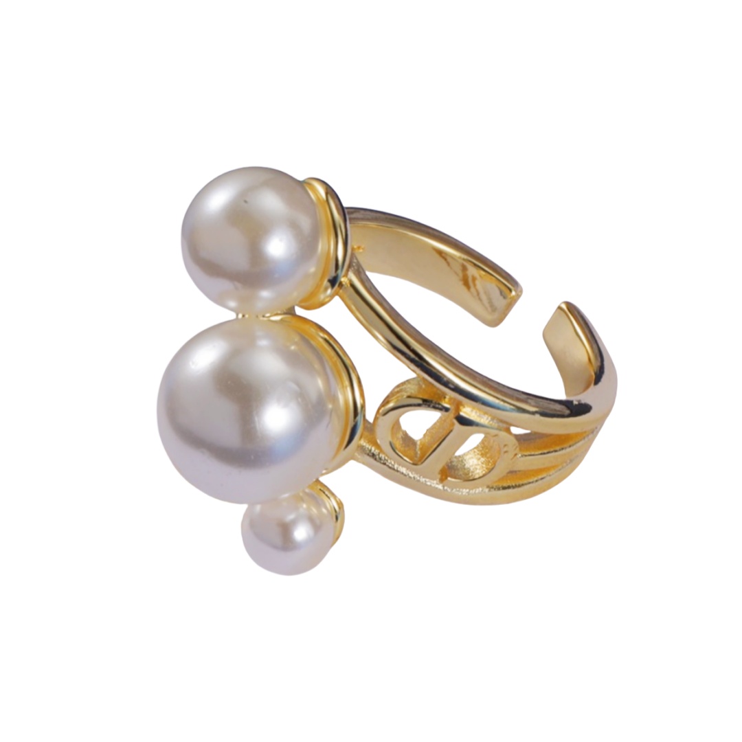 CDR023 Christian dior pearl ring - ccjewelryacc