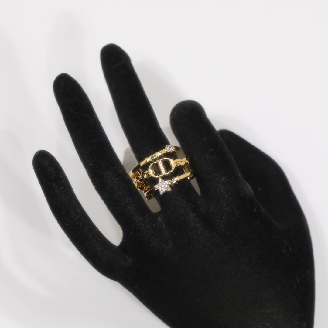 CDR004 Stack Dior star earrings - ccjewelryacc