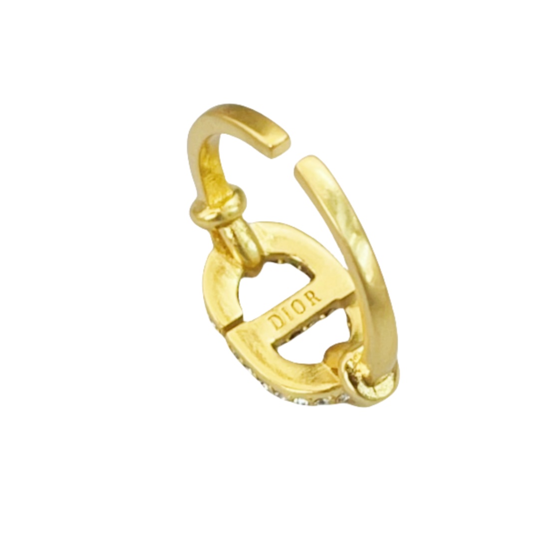 CDR008 Crystals and cd icon ring - ccjewelryacc