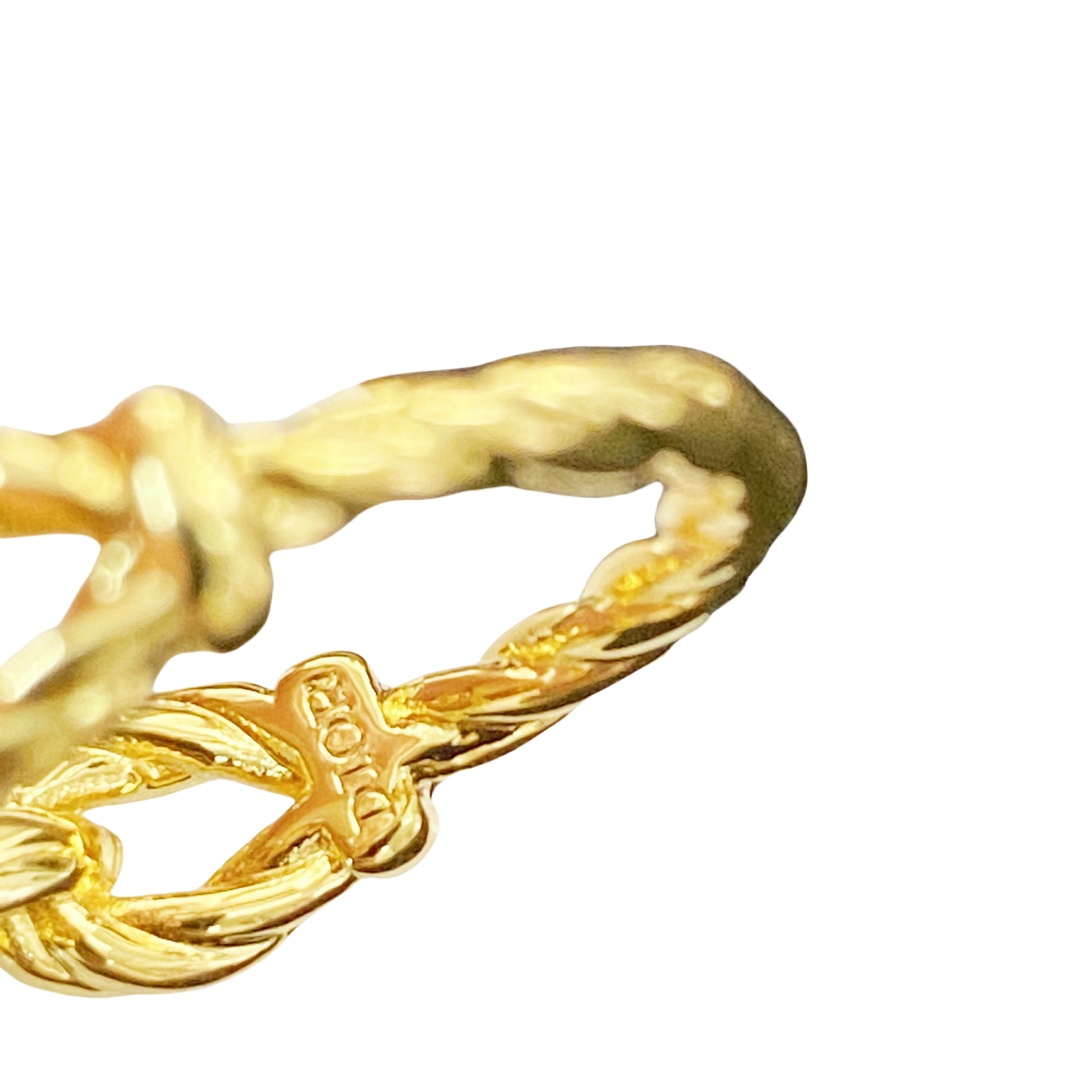 CDR028 Twist metal CD Logo Ring - ccjewelryacc