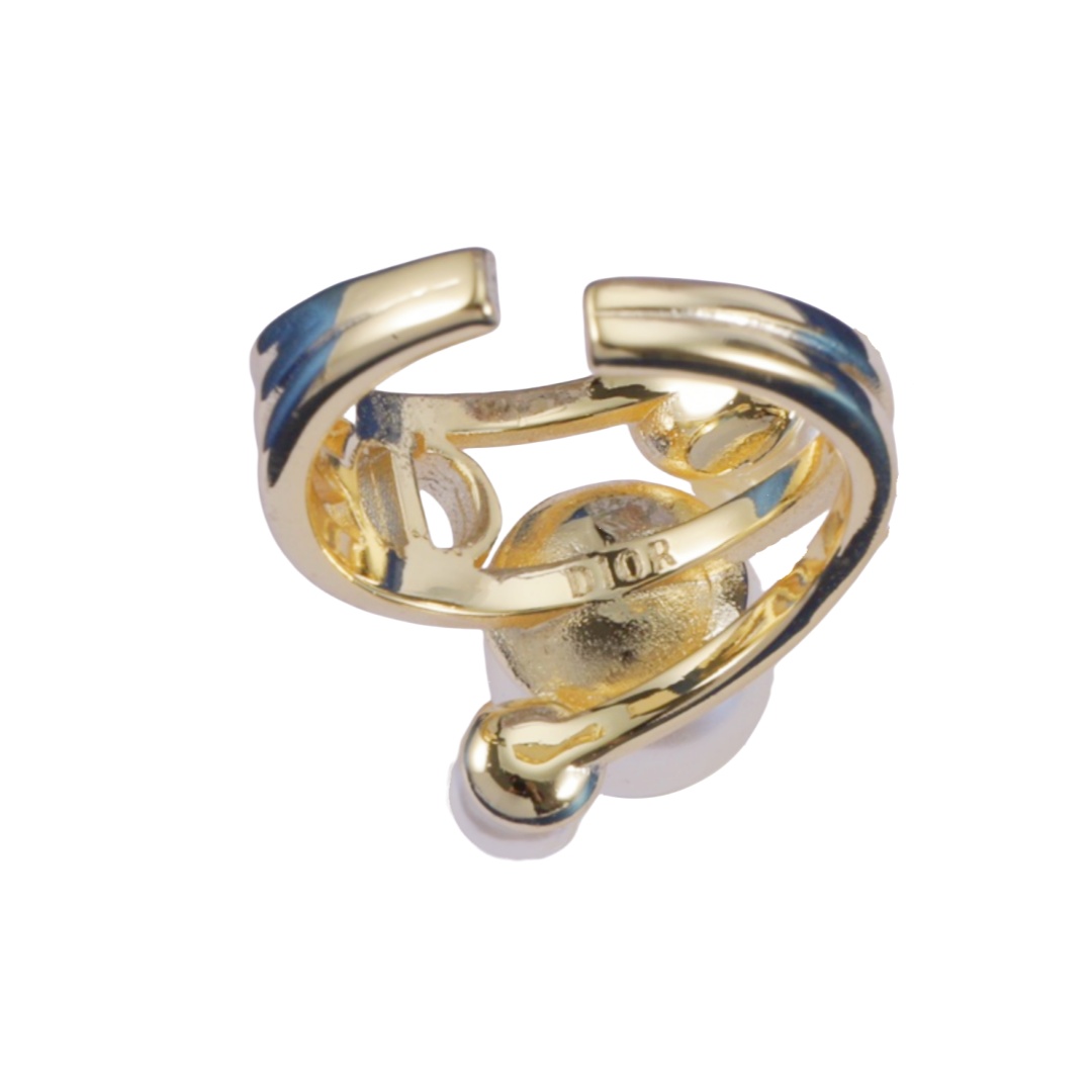 CDR023 Christian dior pearl ring - ccjewelryacc