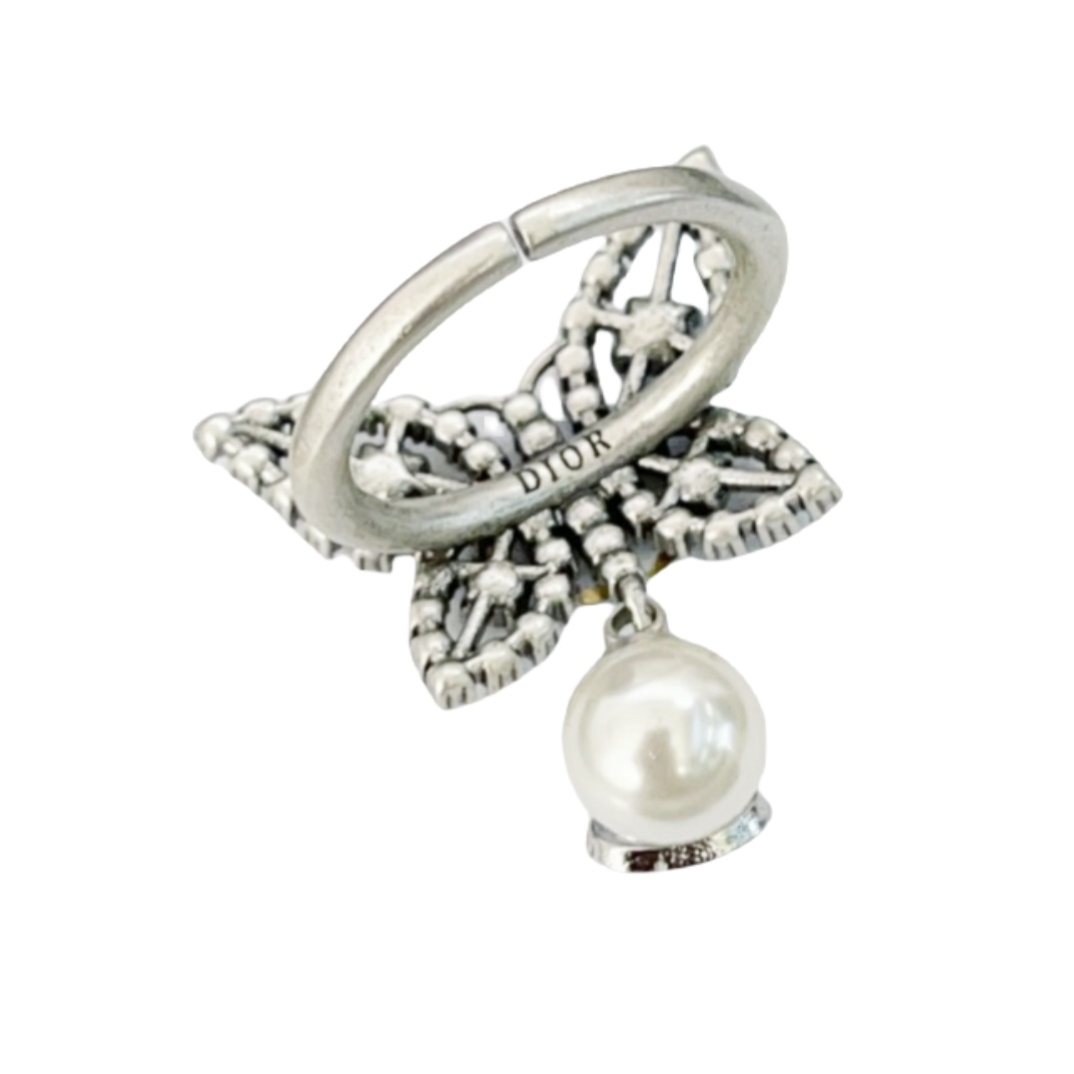 CDR016 Vintage Silver dior butterfly ring - ccjewelryacc