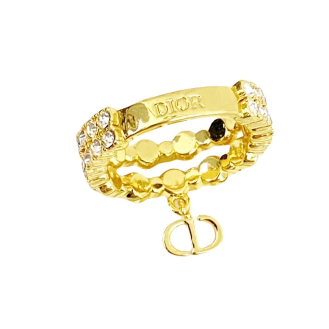 CDR034 Christian dior gold earrings - ccjewelryacc