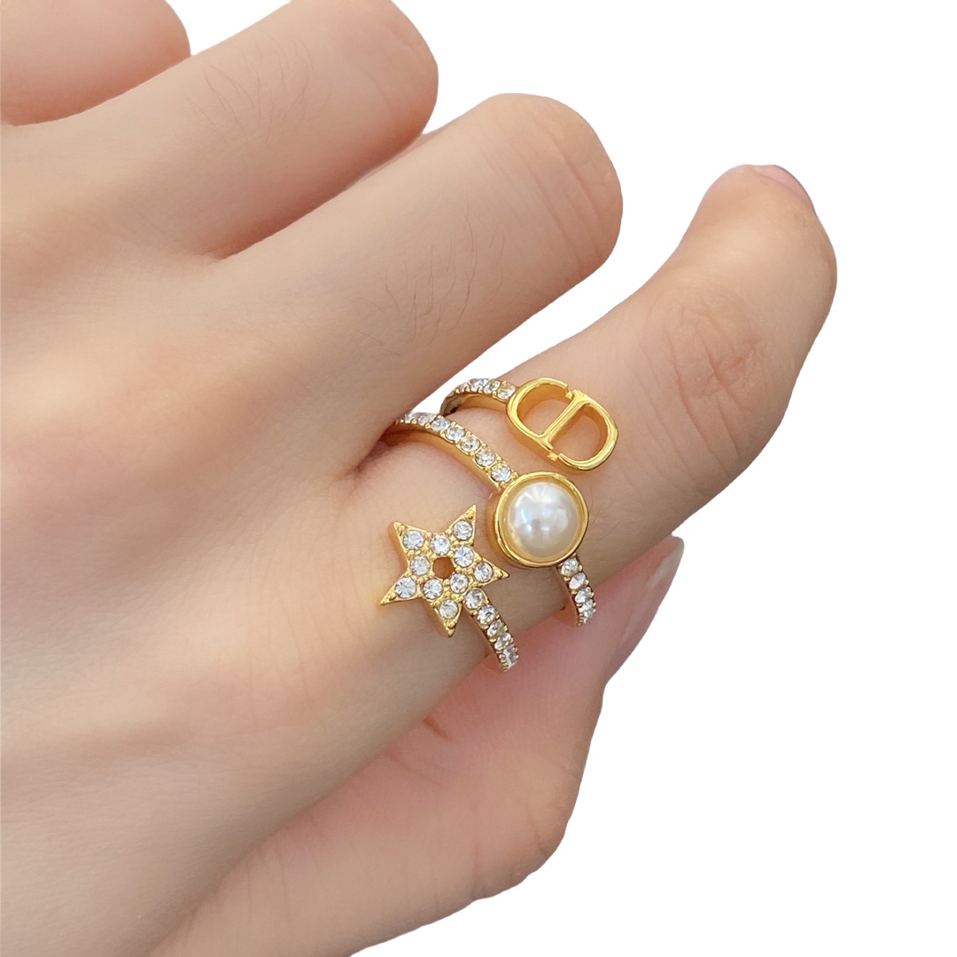 CDR033 Dior star ring - ccjewelryacc