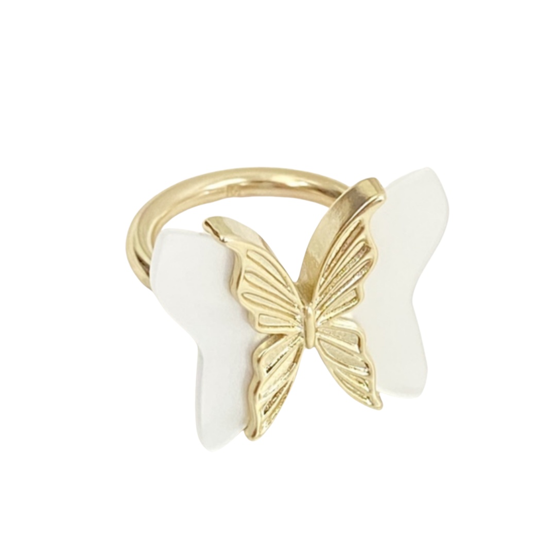 CDR018 Dior butterfly ring - ccjewelryacc