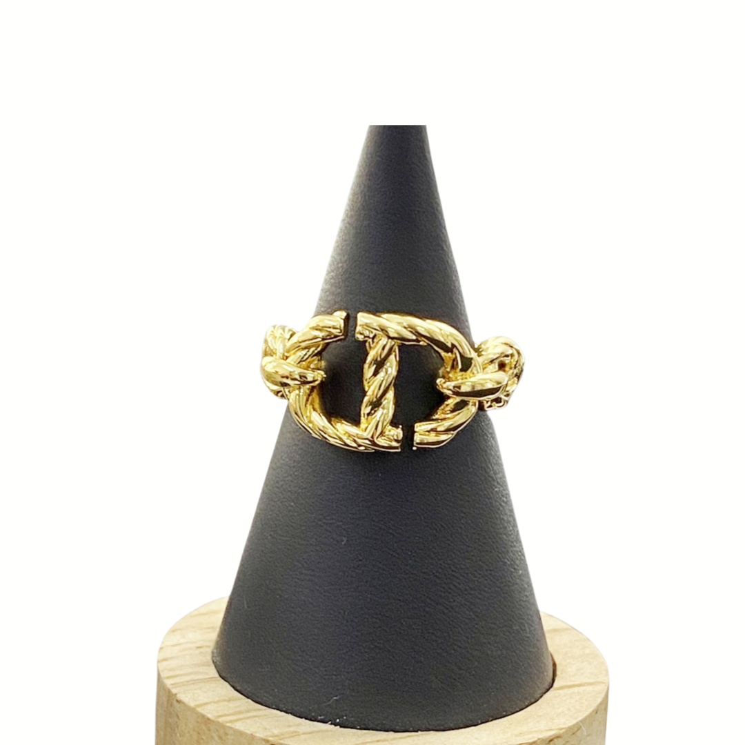 CDR028 Twist metal CD Logo Ring - ccjewelryacc